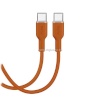 Puro laadimiskaabel Soft, USB-C / USB-C, 1,5m, oranž