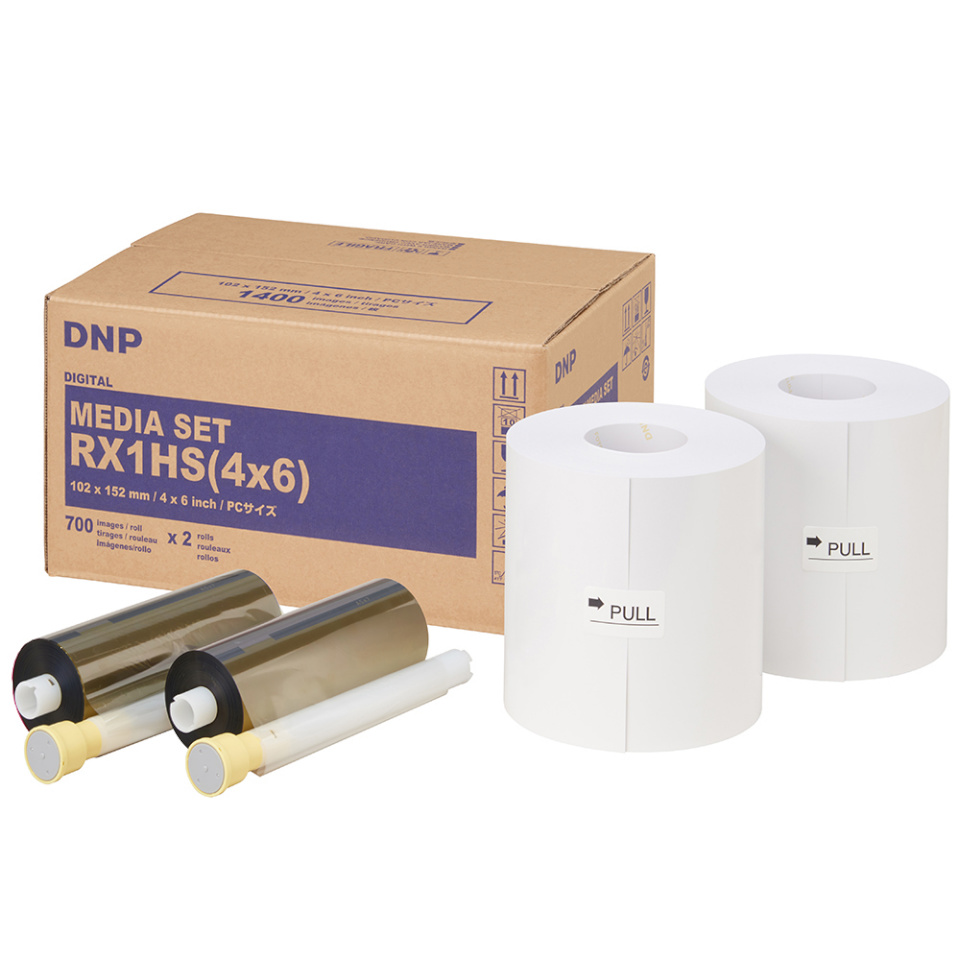 DNP fotopaber Standard Paper DSRX1HS-4X6HS 2 Rolls 700 Prints 10x15 for DS-RX1HS