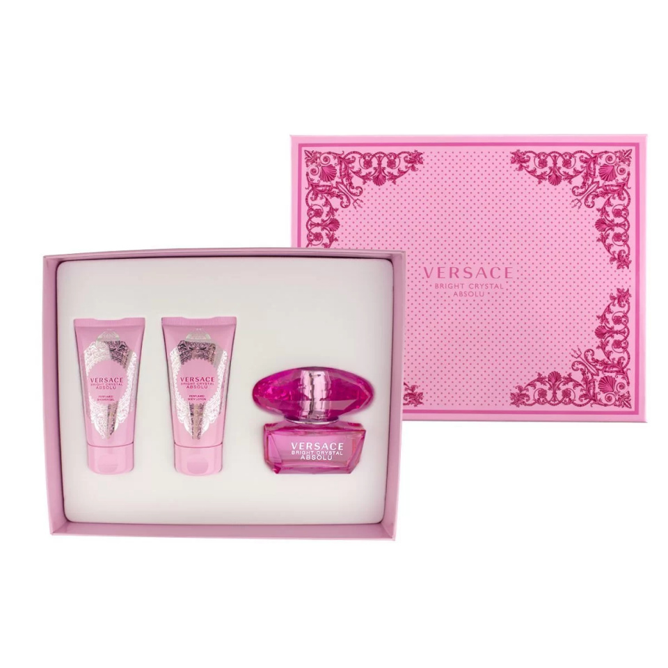 Versace komplekt Bright Crystal Absolu EDP 50ml + Body Lotion 50ml + Shower Gel 50ml, naistele