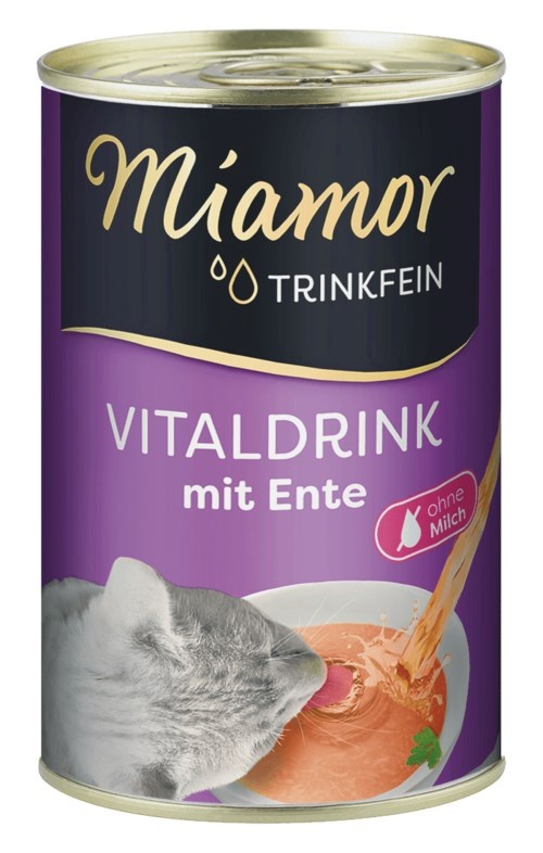 Miamor kassitoit Vitaldrink with Duck Can, 135g