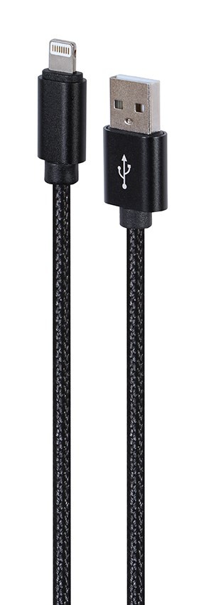 GEMBIRD kaabel CCDB-mUSB2B-AMLM-6 Cotton braided 8-pin Cable with metal connectors, 1.8 m, must