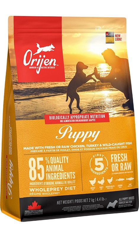 Orijen kuivtoit koerale Puppy Chicken, Fish, Turkey, 2kg