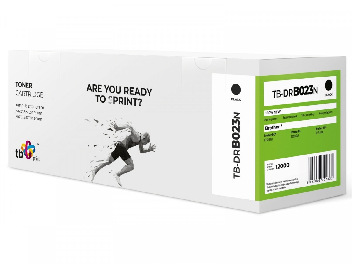 TB Print tooner Drum Brother HL-B2080DW TB-DRB023N, must