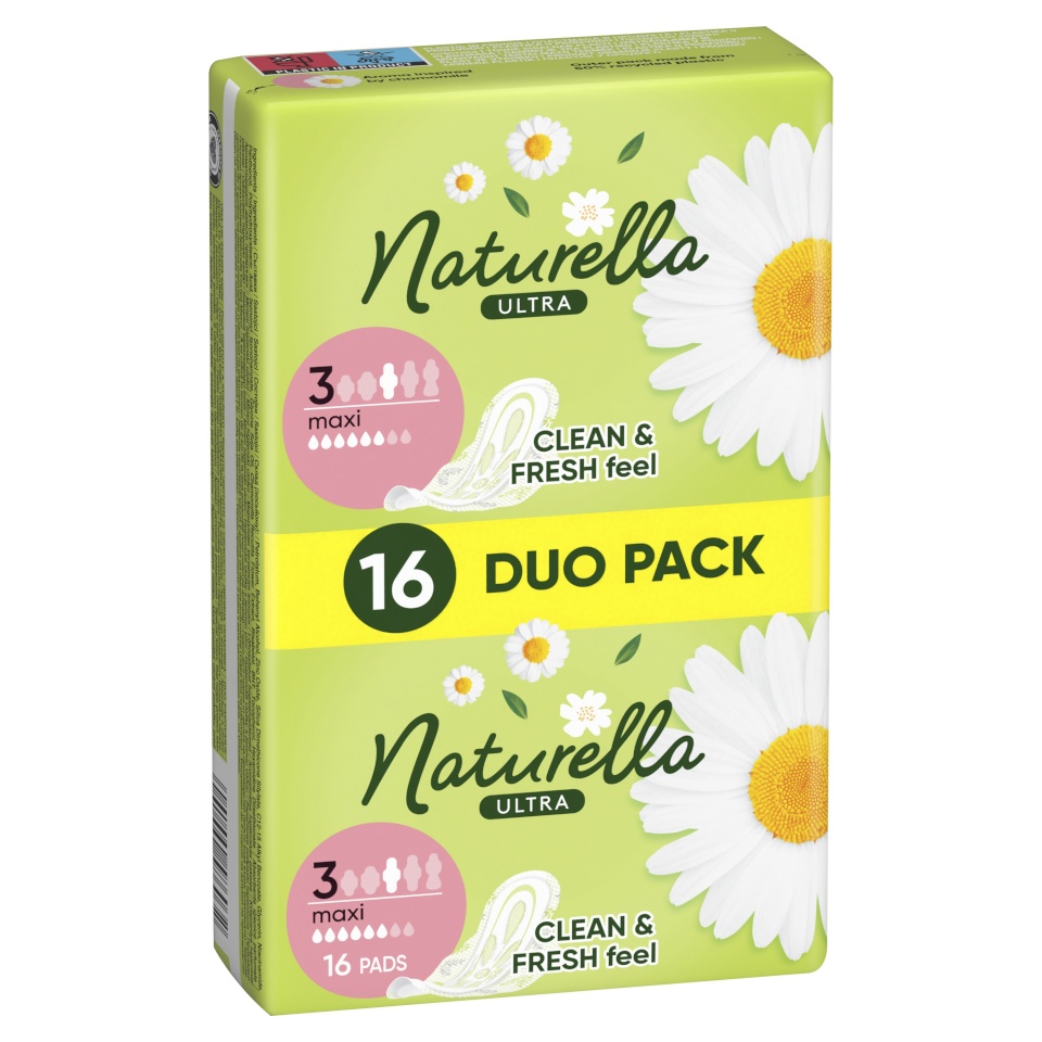Naturella Ultra Maxi Size 3 Tiibadega Hügieenisidemed, 16 tk