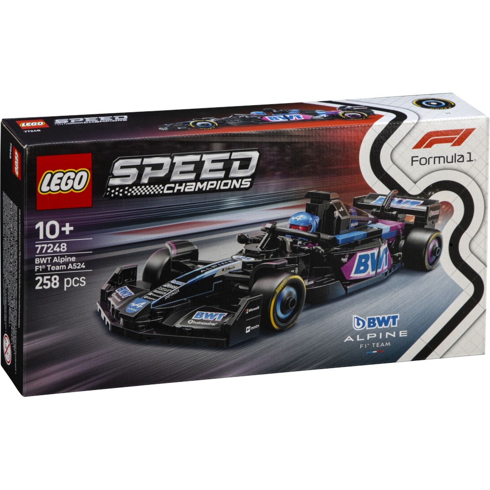 LEGO klotsid 77248 Speed Champions BWT Alpine F1 Team A524 Rennauto