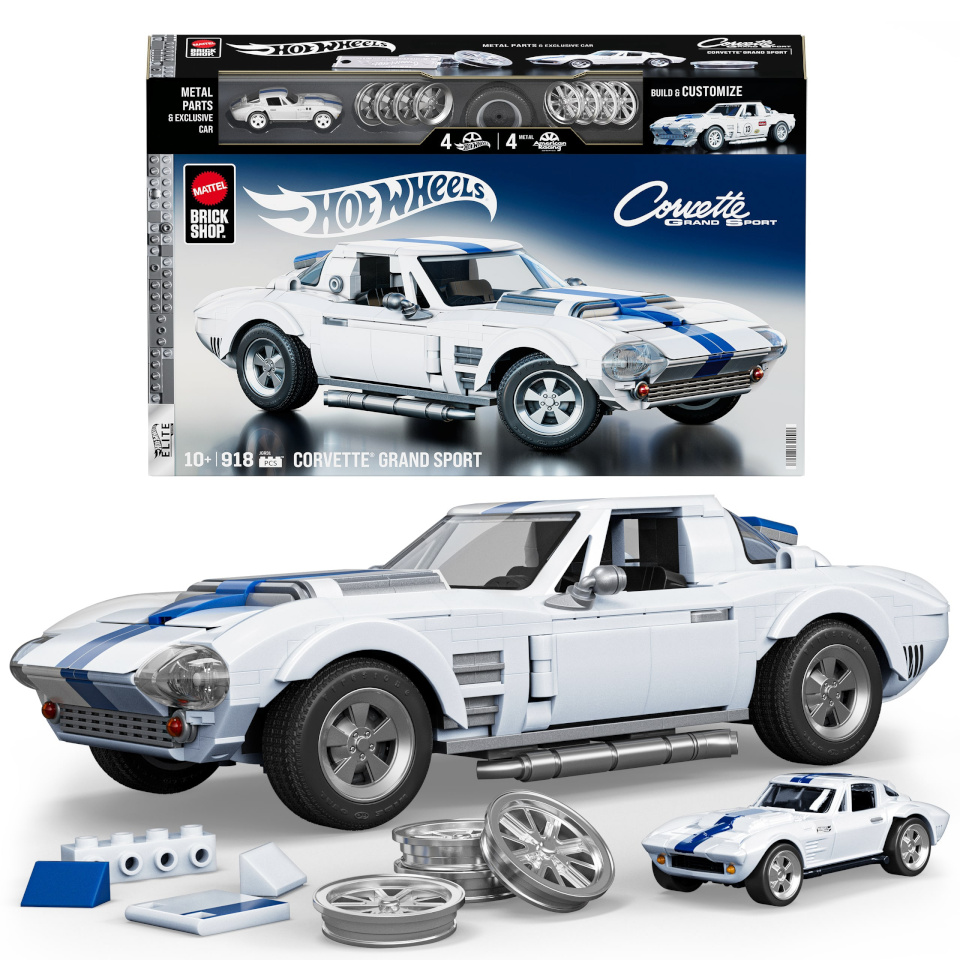 Mega Hot Wheels Elite seeria Corvette'i ehituskomplekt
