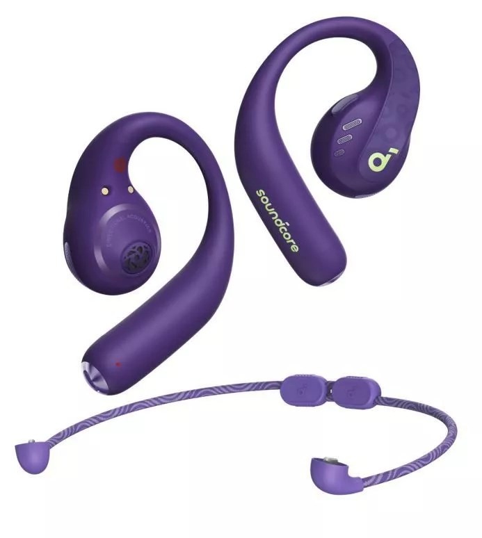 Soundcore kõrvaklapid juhtmevabad AeroFit Pro Bluetooth Open-Ear Sport, purple