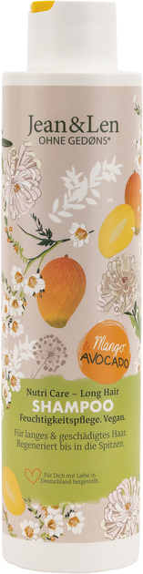 Jean&Len šampoon Nutri Care, Mango ja Avokaado, 300ml