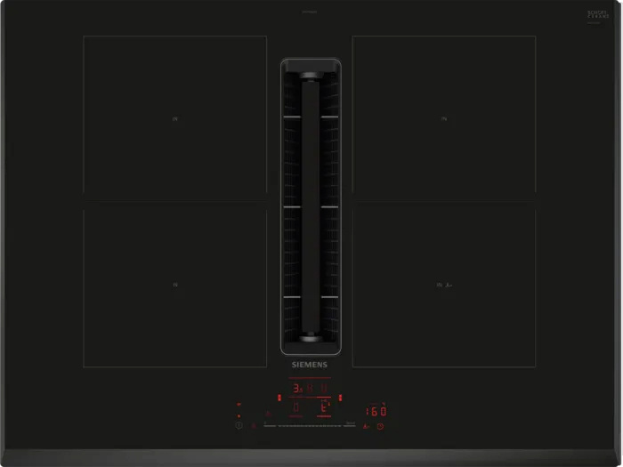 Siemens induktsioonpliidiplaat  ED751HQ26E iQ500 Induction Hob with Extractor Hood, 70cm, must