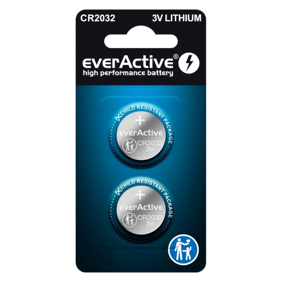 everActive patarei Lithium batteries CR2032 - blister 2tk