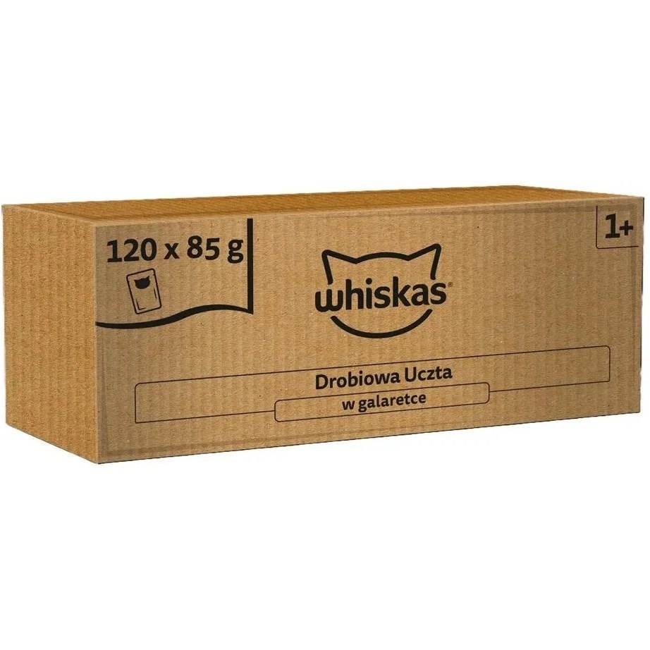 Whiskas kassitoit Feast in Jelly Poultry, 120x85g