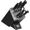 Zwilling kööginuga Vier Sterne Knife Block 7-osaline must