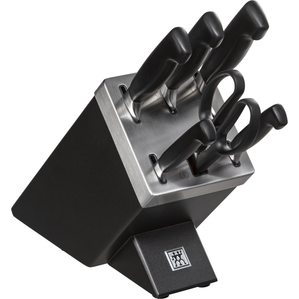 Zwilling kööginuga Vier Sterne Knife Block 7-osaline must