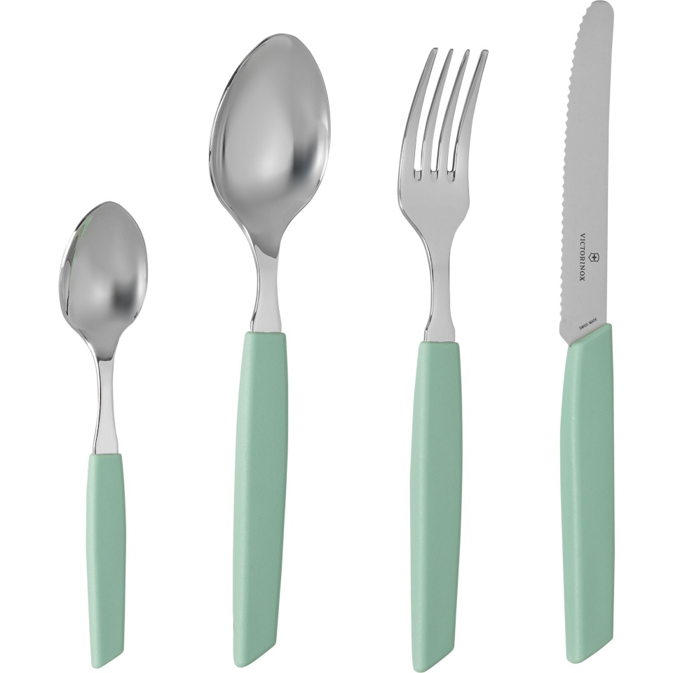 Victorinox söögiriistade komplekt Swiss Modern Cutlery Set 24-osaline piparmündiroheline roheline