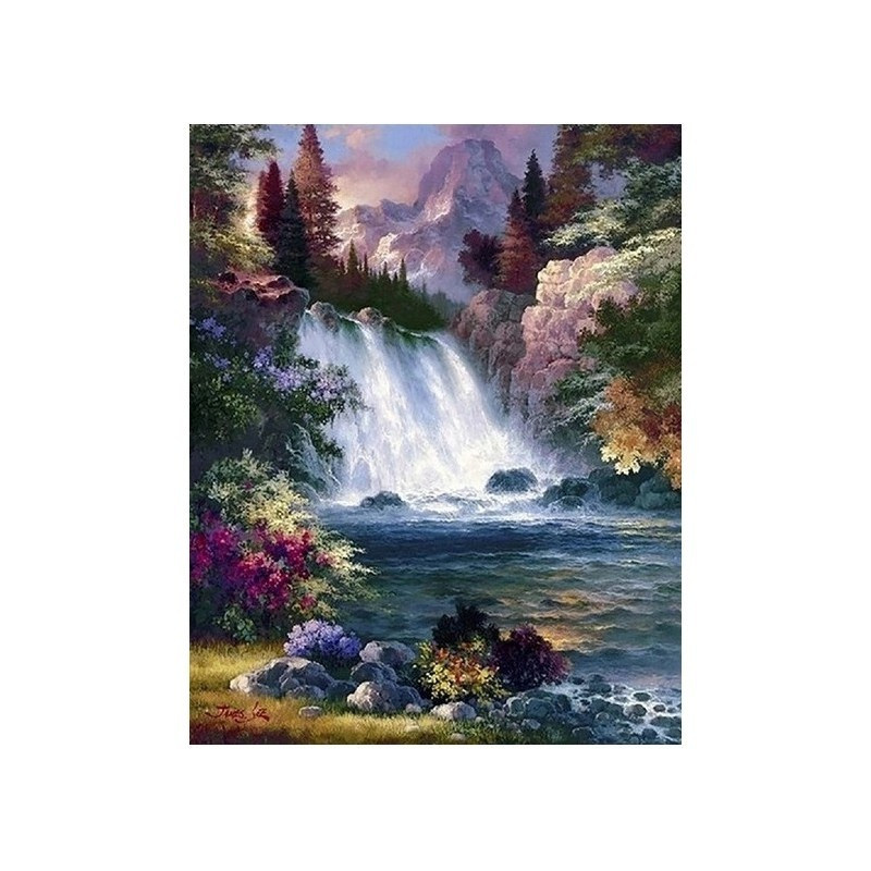 Norimpex teemantmaal Diamond Mosaic - Kosk mägedes