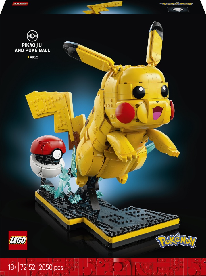 LEGO klotsid Pokémon 72152 - Pikachu & Poké Ball