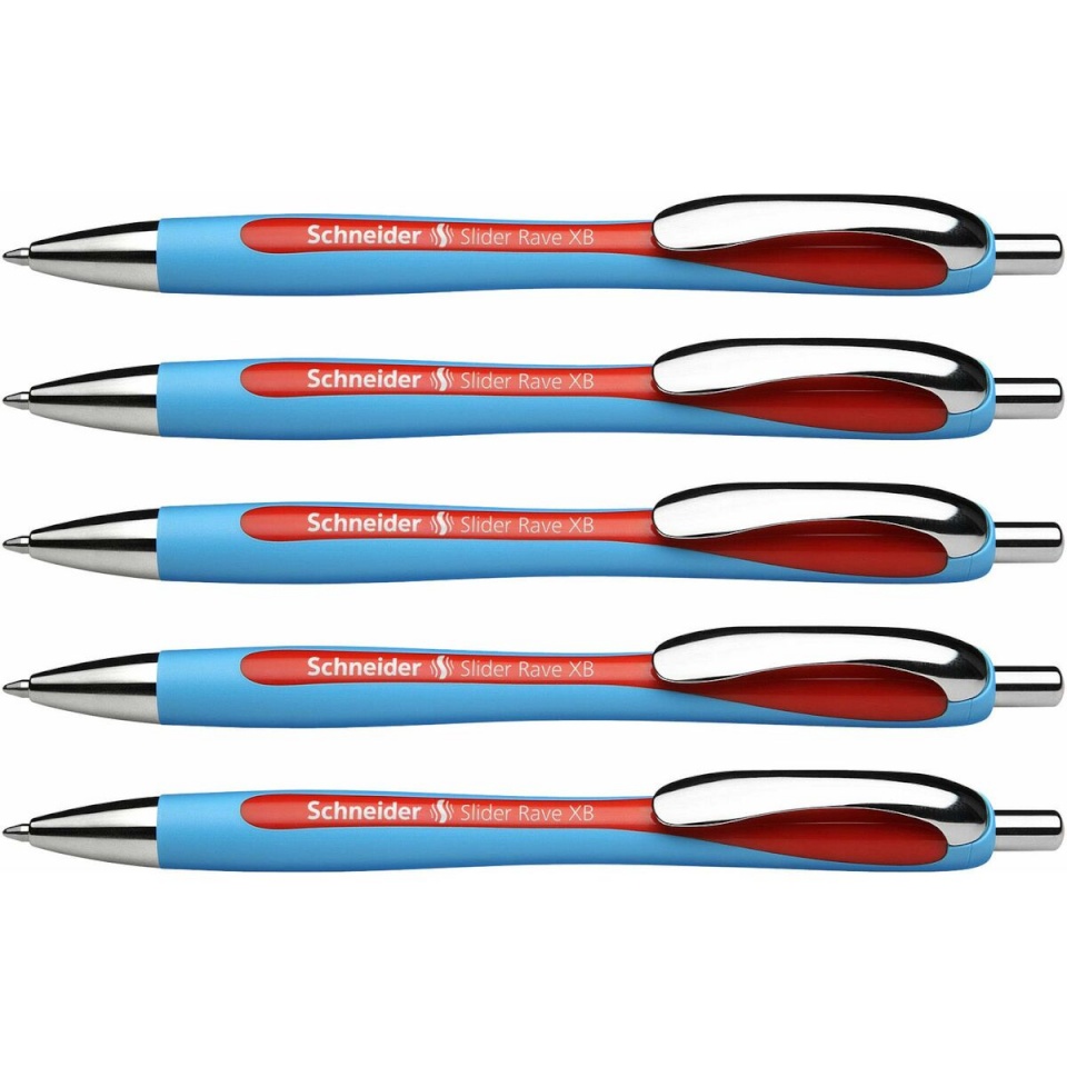 Schneider pastapliiats Slider Rave XB punane 5 Tükid