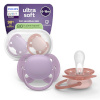 Philips Avent Ultra Soft lutt, 6–18 kuud, lilla ja roosa, 2 tk