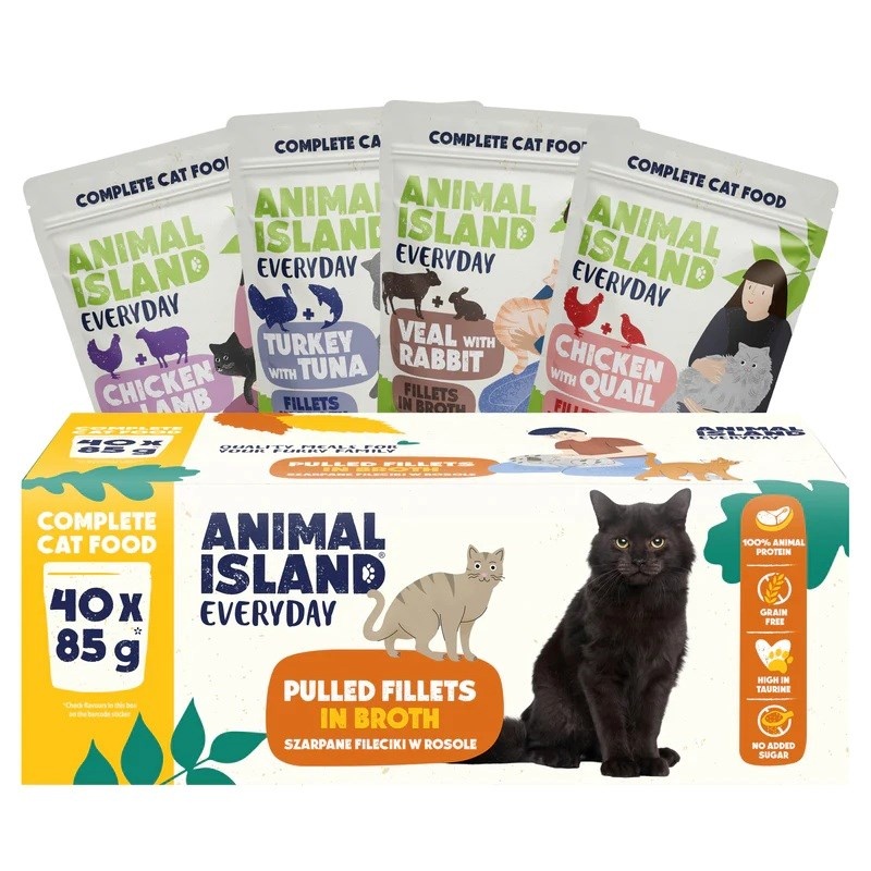 Animal Island kassitoit Everyday Fillets in Broth Box, 40x85g
