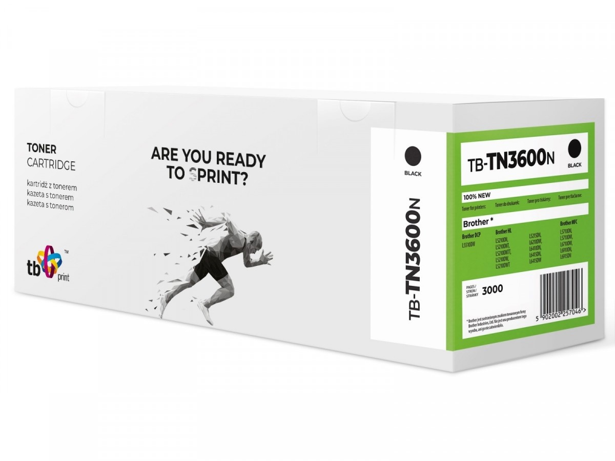 TB Print tooner for Brother TN3600 TB-TN3600N BK 100% new