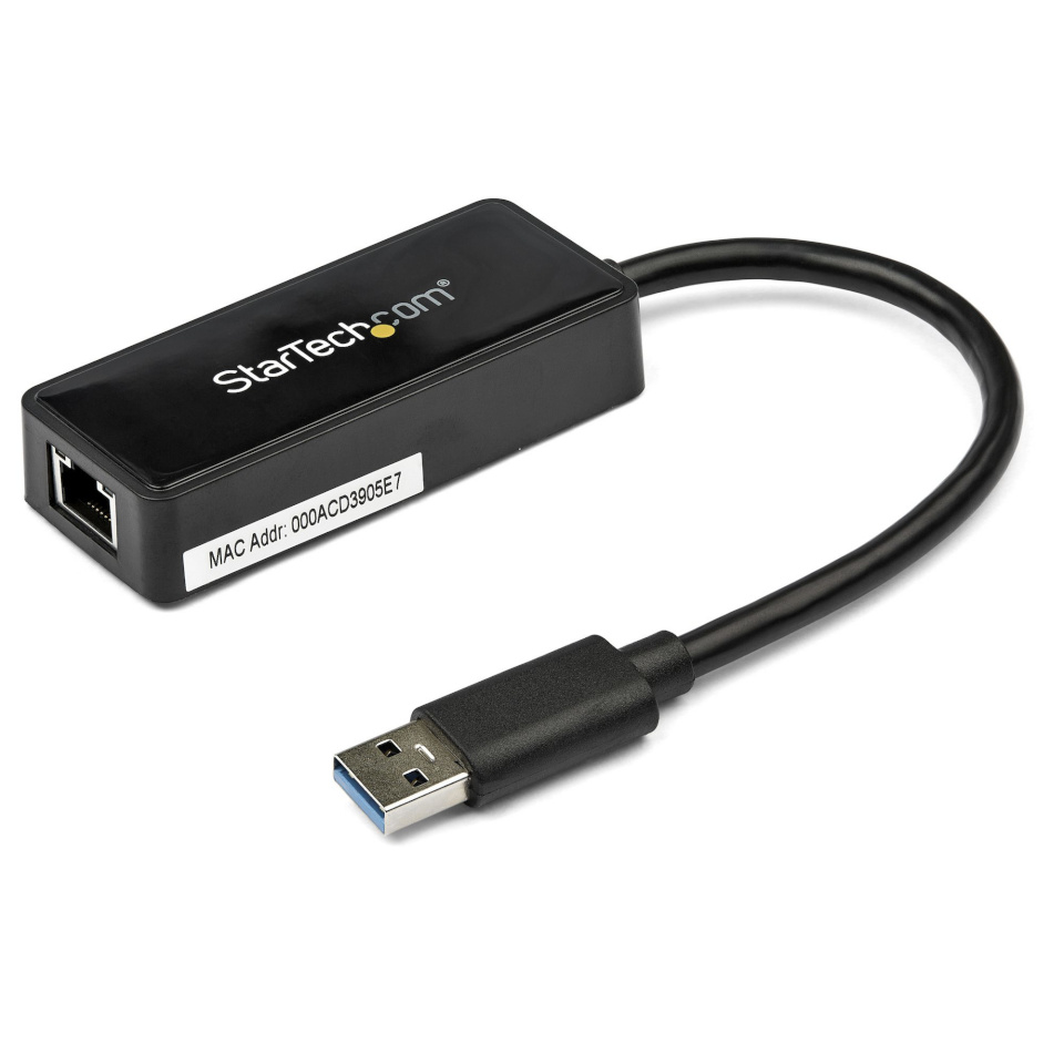 StarTech USB31000SPTB USB 3.0 to Gigabit NIC Adapter with USB Port