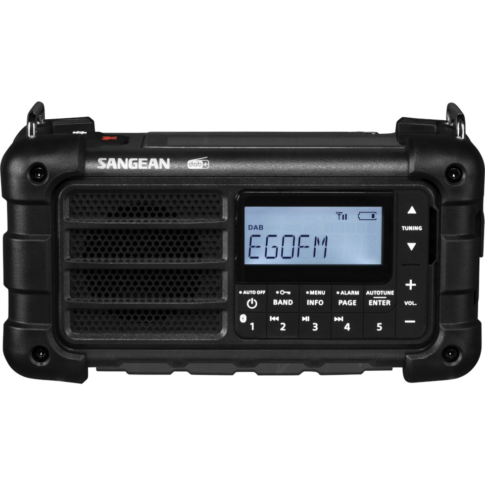 Sangean raadio MMR-99 DAB must Emergency/Crank/Solar Radio