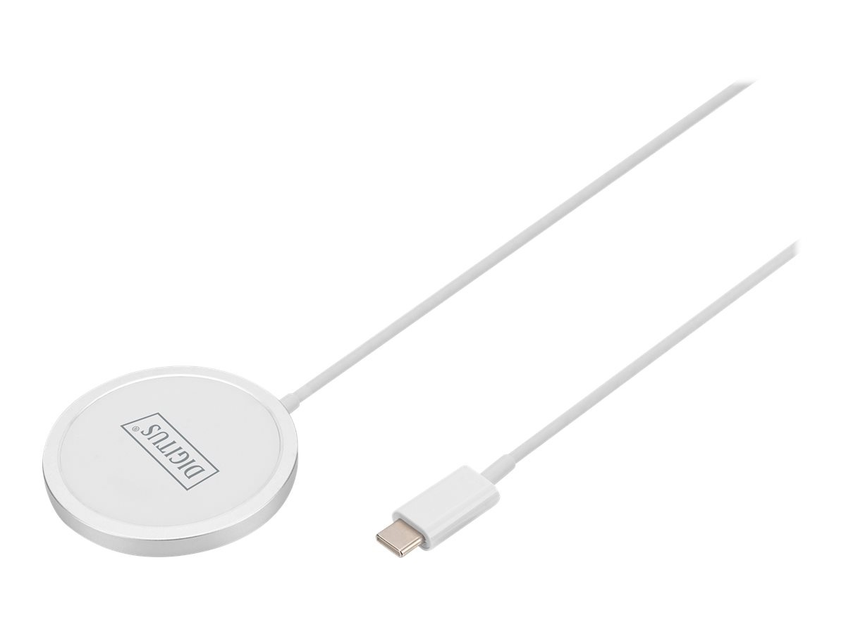 Digitus DIGITUS Wireless Charging Pad, magnetic, 15W, valge
