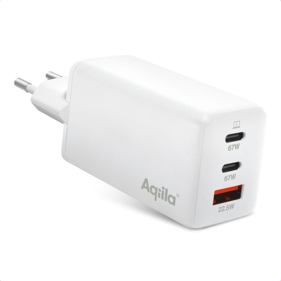 Aqiila laadija Chargebird W3 65W 2x USB-C 1x USB-A