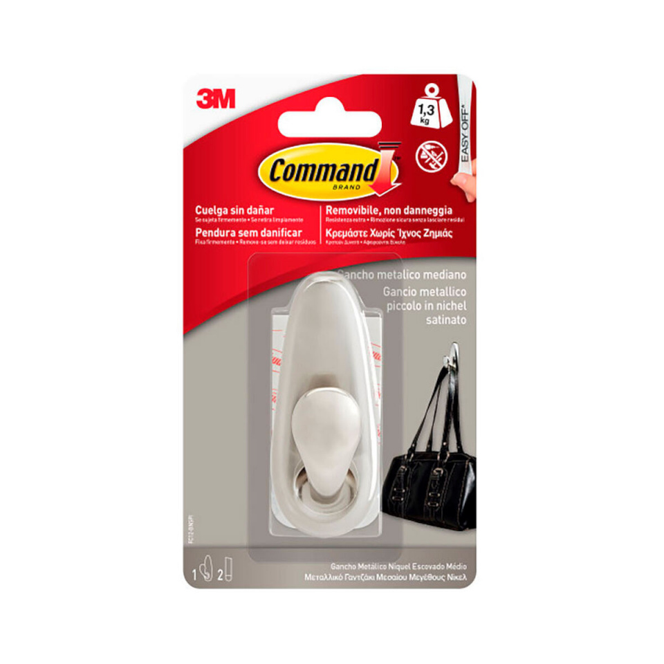 3M Konks riputamiseks 1,3 kg Hõbedane Metall (1tk)