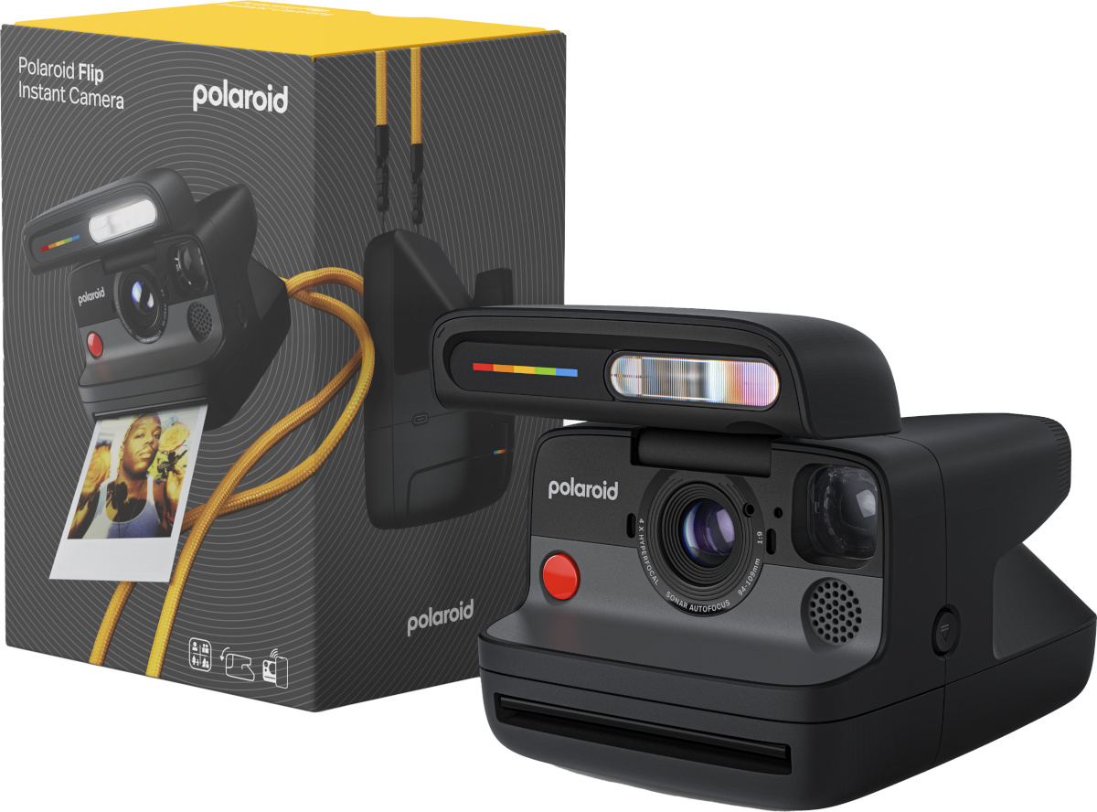 Polaroid polaroid kaamera Flip, must + värvifilmikomplekt