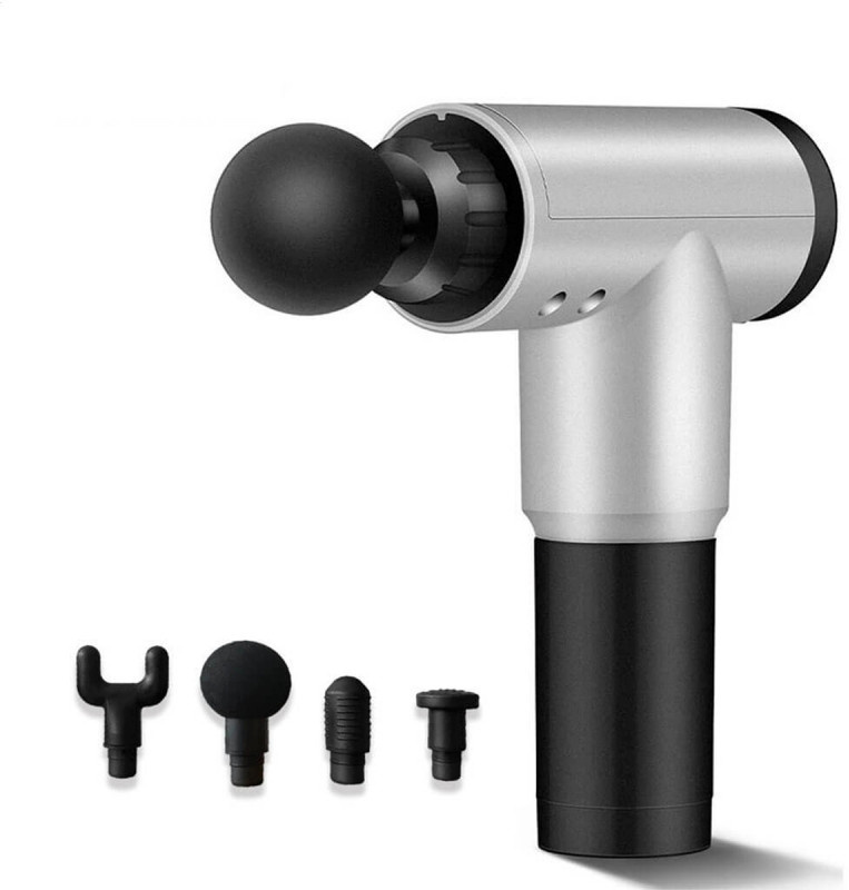 Platinet massaažipüstol PMAS1, 1500mAh, 20W, hõbedane/must