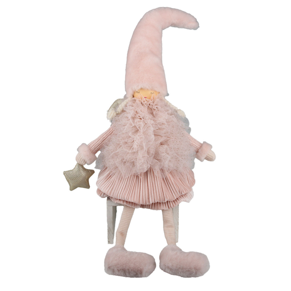 H4Y dekoratsioon Fab Sofia, 72cm, päkapikk, roosa