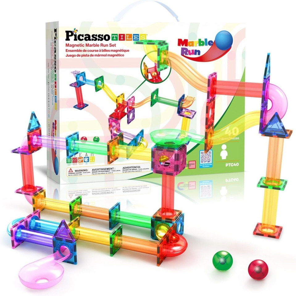 Picasso Tiles PICASSO TILES magnetkonstruktor Marble Run 40 tk., PTG40