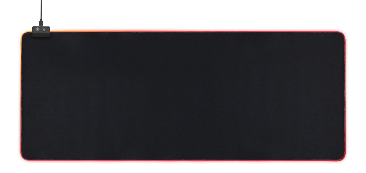 Deltaco DMP310 RGB hiirematt, 900x360x4mm, 13 LED režiimi, must
