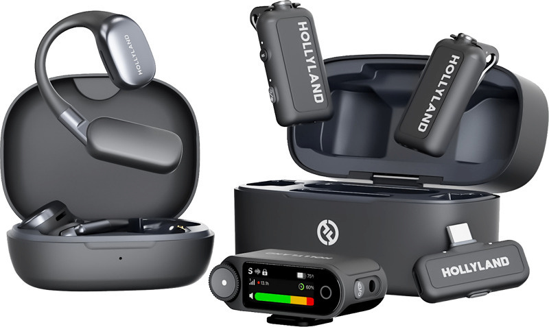 Hollylandi juhtmevaba mikrofon LARK MAX 2 Ultimate Combo koos OWS monitori peakomplekti + kaamera RX + USB-C RX-iga