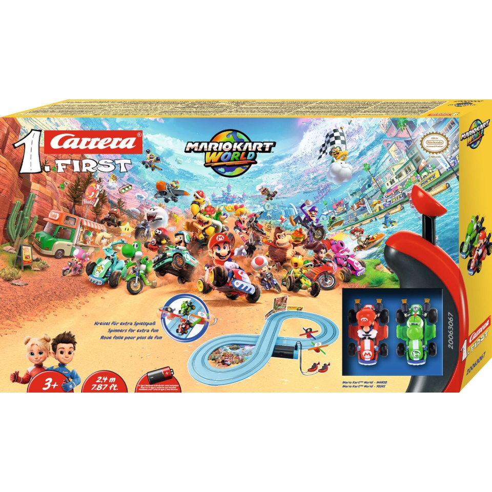 Carrera autoringrada FIRST Mario Kart World Mario vs. Yoshi FIRST Bahn