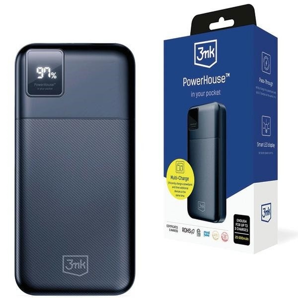3MK akupank POwerbank 20000mAh Mult i Charge QC+PD PowerHou