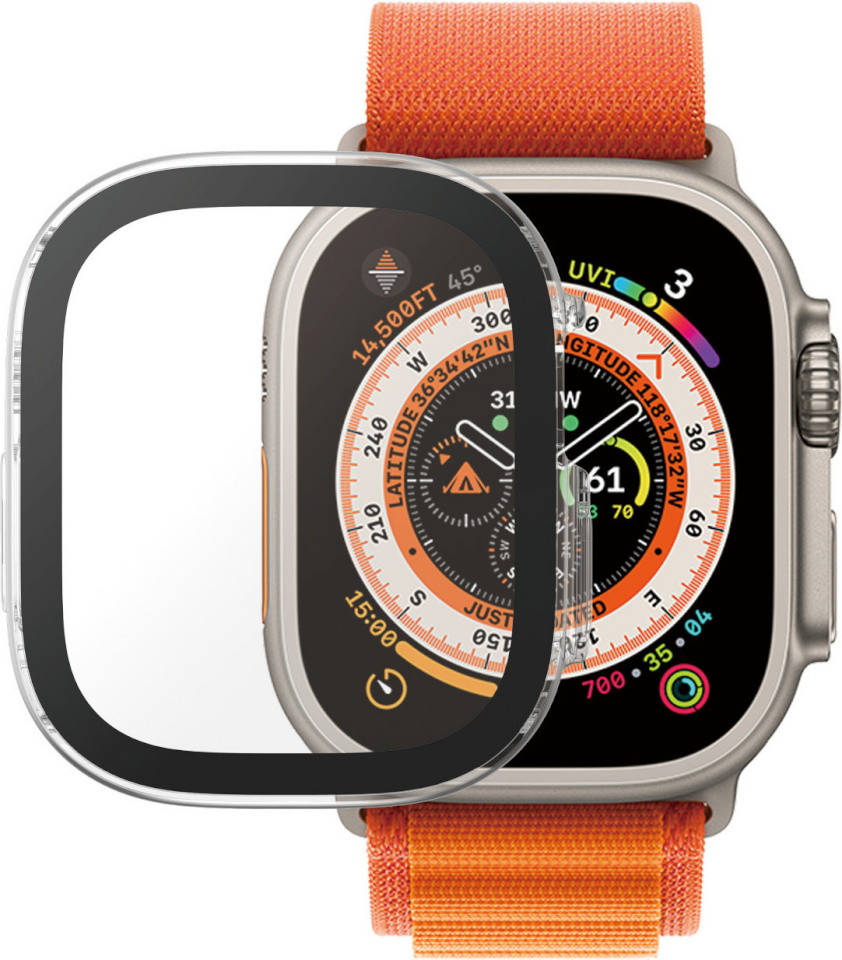 PanzerGlass kaitseklaas Full Body D3O Apple Watch Ultra, 49mm, läbipaistev