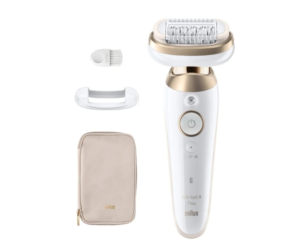 Braun epilaator 9-011 3D Silk-epil 9 Flex, valge/kuldne