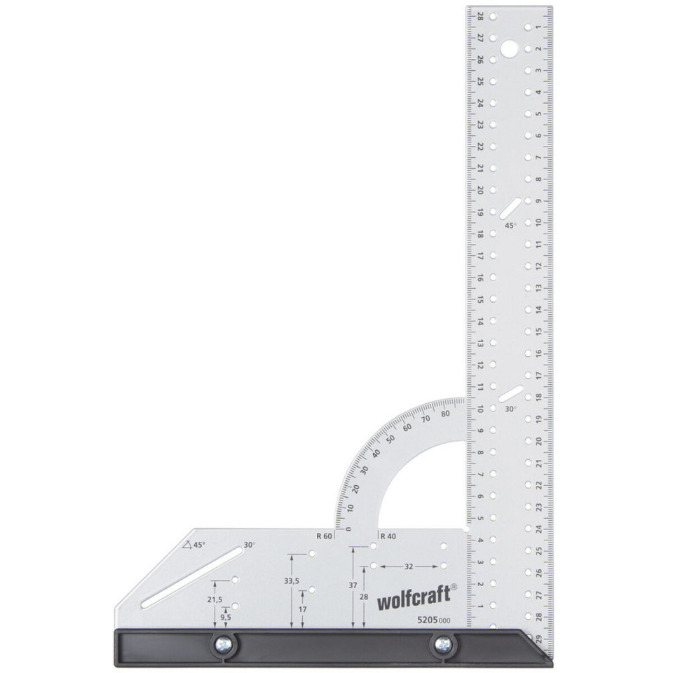 Wolfcraft Kolmnurkjoonlaud 5206000 teras 280x500mm
