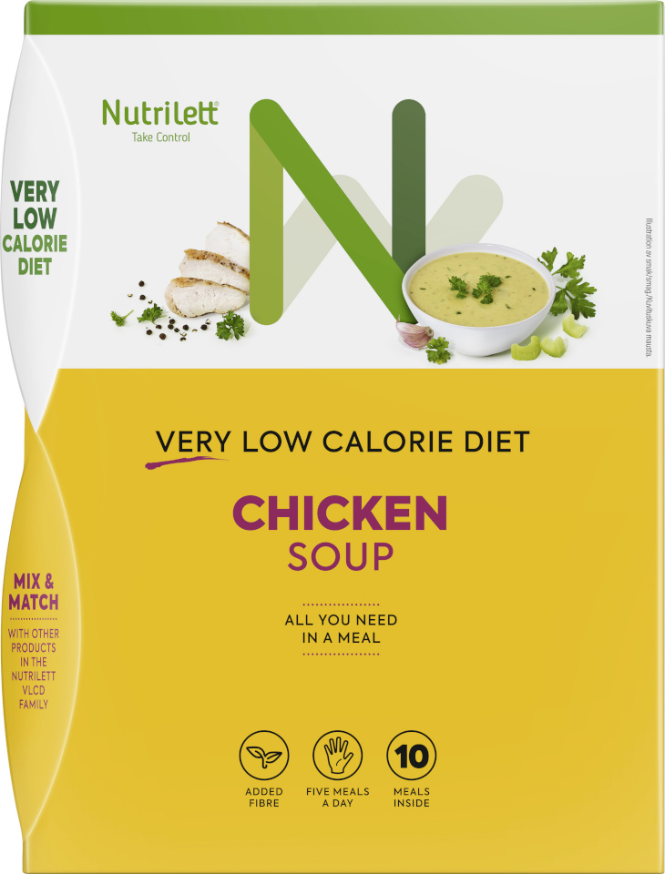 Nutrilett toidukorra asendussupp VLCD Soup Creamy Chicken, 35g, 10-pakk