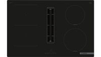 Bosch Õhupuhastiga pliidiplaat , 4 x induktsioon, 80 cm, 595 m3/h, 69 dB, lõigatud serv, must