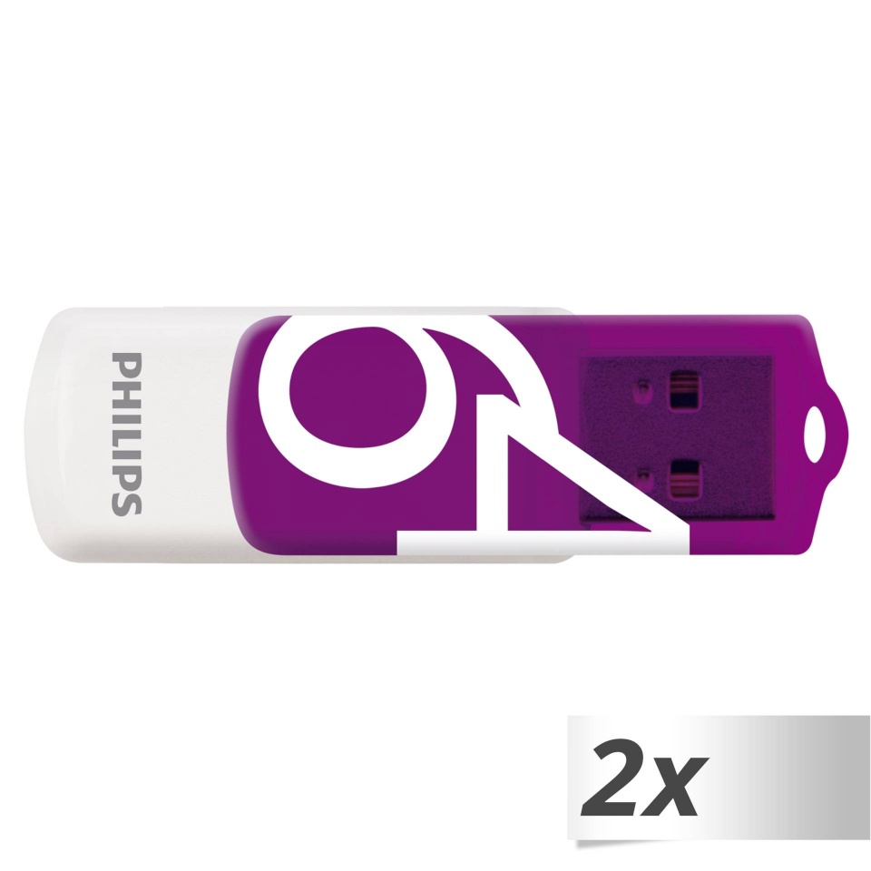 Philips mälupulk Vivid Edition Magic, USB 2.0, 2-pakk, 64GB, lilla