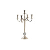DKD Home Decor küünlahoidja Hõbedane Akrüül Alumiinium Kroomitud 30x30x47cm