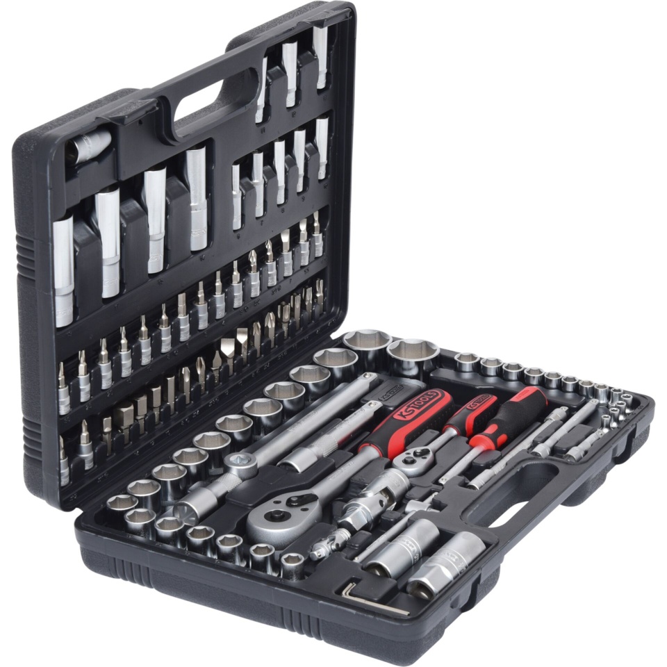 KS Tools tööriistakomplekt 1/4 +1/2 Socket Wrench -Set 94-osaline 911.0694