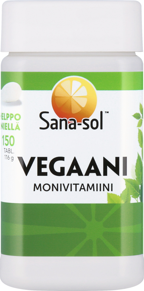 Sana-sol Vegan multivitamiin, 150 tabletti