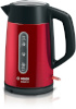 Bosch veekeetja TWK4P434 DesignLine Electric Kettle 1,7L, punane/must
