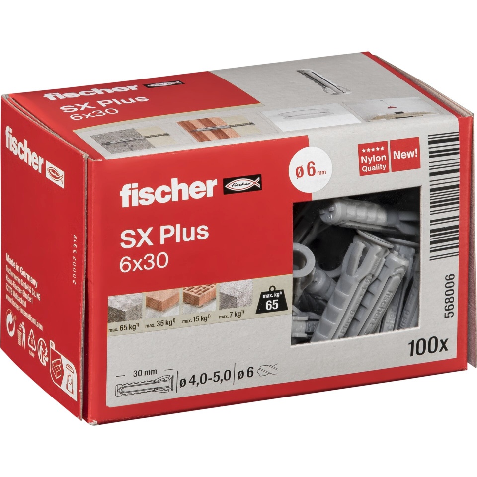Fischer tüüblid SX Plus 6x30 100tk