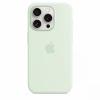 Apple kaitsekest Silicone Case with MagSafe for iPhone 15 Pro - soft mint
