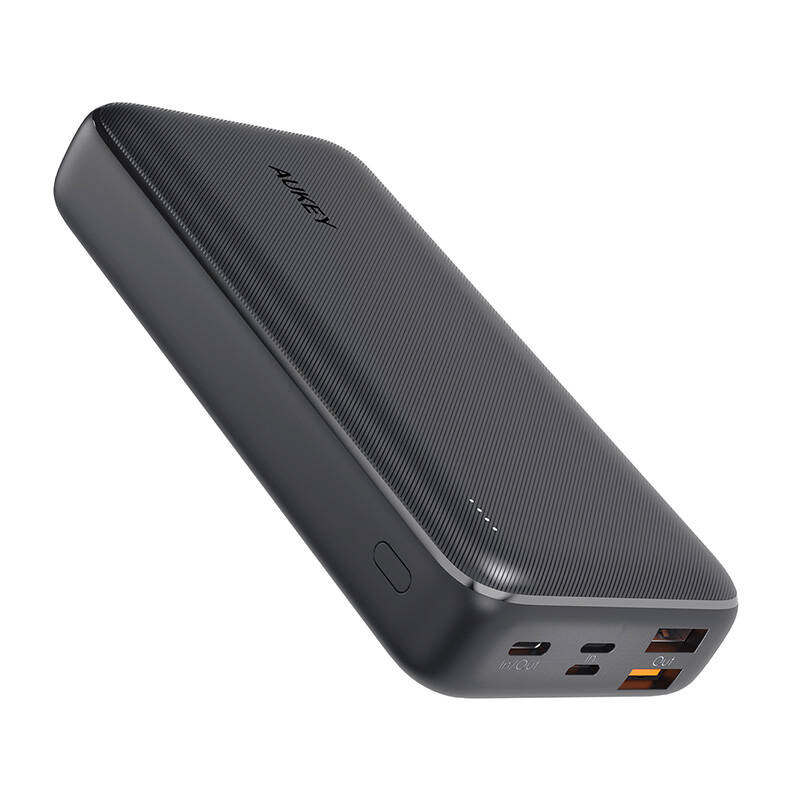 Aukey akupank Powerbank PB-N74S, 20000mAh, 20W PD, 22,5W SCP (must)